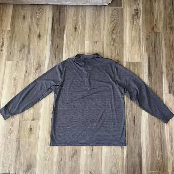 BNWOT Mens Long Sleeve Dress Shirt Quarter Button Shirt Top by Walter Hagen XL - Picture 2 of 4